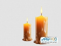 عکس با کیفیت شمع روشن با فرمت png
