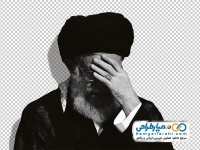 عکس با کیفیت آیت الله خامنه ای در حال عزاداری