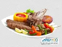 تصویر دوربری بشقاب انواع کباب