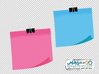 عکس برگه یادداشت رنگی