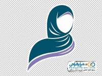 تصویر وکتوری زن با حجاب