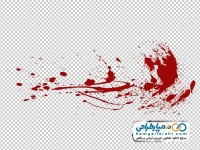 تصویر پاشش خون با فرمت png