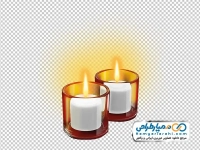 تصویر با کیفیت شمع در شیشه وارمری