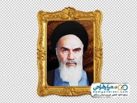تصویر با کیفیت آیت الله خمینی در قاب