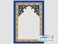 عکس png کادر تذهیب آبی