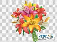 نقاشی دسته گل زیبا