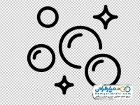 تصویر png آیکون حباب آب