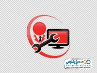 آیکون صفحه کامپیوتر و آچار