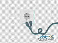تصویر png پریز و دوشاخه
