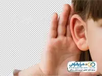 دوربری تصویر دختر بچه با دست پشت گوش