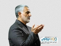 عکس png حاج قاسم سلیمانی در قنوت
