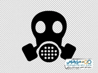 تصویر وکتوری ماسک شیمیایی فیلتر دار
