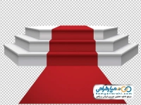تصویر با کیفیت استیج با فرش قرمز