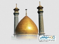 عکس دوربری گنبد و گلدسته حضرت عبدالعظیم حسنی