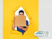 تصویر دوربری پستچی با جعبه پست