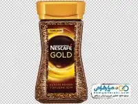 تصویر دوربری شیشه قهوه فوری