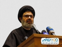 تصویر سید هاشم صفی الدین در حال سخنرانی