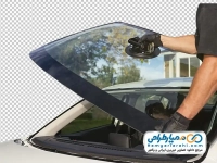 تصویر png مرد در حال تعویض شیشه ماشین