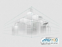 تصویر وکتوری نقشه ساختمان شهری