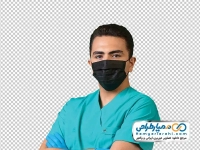 تصویر png آقای دکتر با ماسک