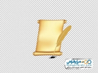 تصویر وکتوری پاپیروس و قلم پر