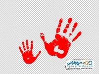 عکس png لکه دست خونی