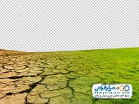 تصویر png زمین خشک ترک خورده