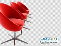 تصویر png صندلی های گردان قرمز