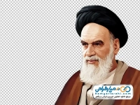 نقاشی با کیفیت آیت الله خمینی