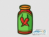تصویر وکتوری قوطی پودر فلفل