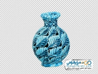 تصویر png گلدان سفالی میناکاری شده