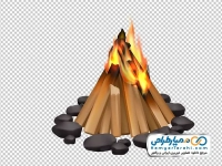 دانلود عکس وکتوری هیزم روشن