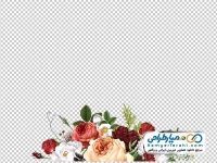 تصویر وکتوری گل برای حاشیه طرح با فرمت png