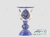 تصویر دوربری شمعدانی میناکاری شده