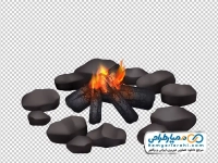 عکس وکتوری هیزم روشن (با فرمت png)