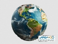 تصویر با کیفیت کره زمین با فرمت png