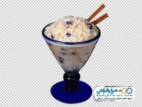 تصویر با کیفیت شیربرنج و کشمش