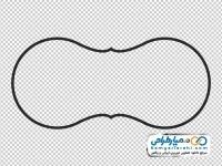 تصویر png کادر ساده باکس متن