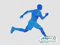 تصویر وکتوری مرد دونده