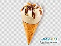 دوربری تصویر بستنی قیفی