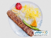 تصویر با کیفیت بشقاب چلو کباب