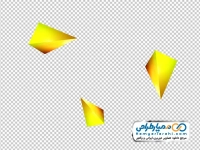 تصویر png هرم سه بعدی طلایی