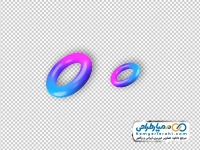 آیکون سه بعدی چنبره با گرادینت