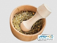 عکس png هاون عطاری و گیاه دارویی