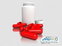 تصویر با کیفیت قوطی قرص