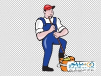 تصویر وکتوری تمیزکار مرد