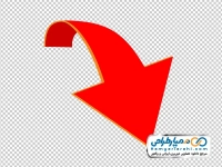 تصویر با کیفیت فلش جهت دار قرمز