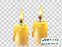 تصویر با کیفیت شمع روشن