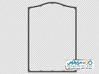 عکس کادر چهارگوش اسلیمی با خطوط منقطع