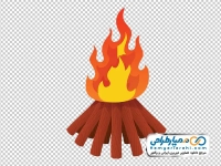 عکس وکتوری هیزم با آتش